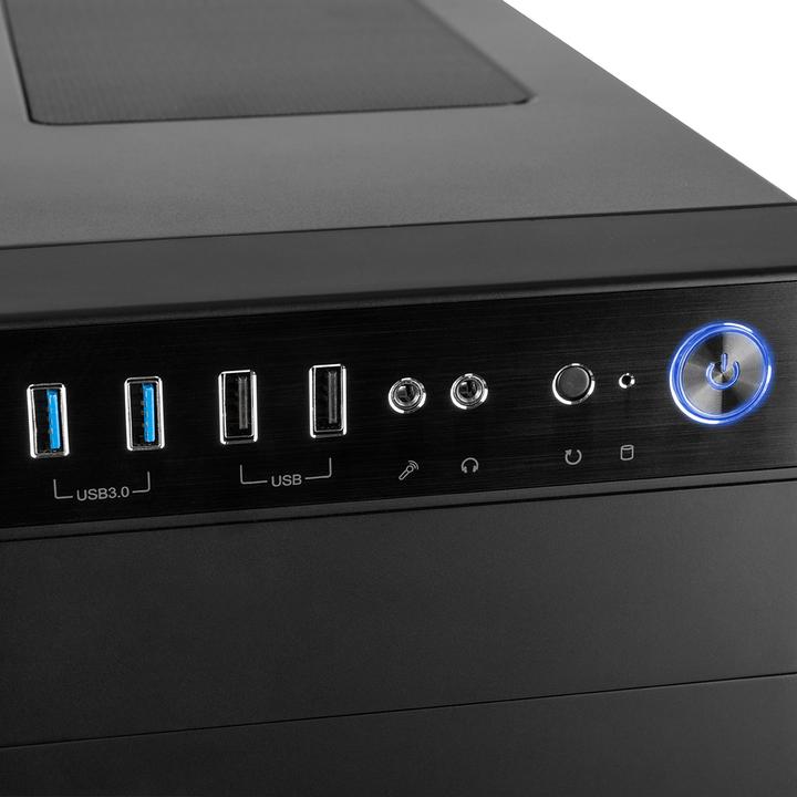 Immagine prodotto Modecom Oberon Pro - Midi Tower - PC - Nero - ATX,ITX,Micro ATX - Home Office - 16.3 cm (ATX, mATX, Mini-ITX)