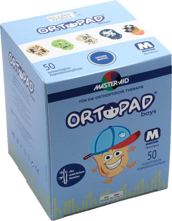 Produktbild Master Aid Augenpflaster Medium Boys 50 Stück (50 x)