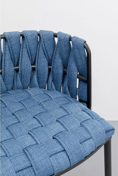 Produktbild Kare Design Barstuhl Saluti Blau 77cm
