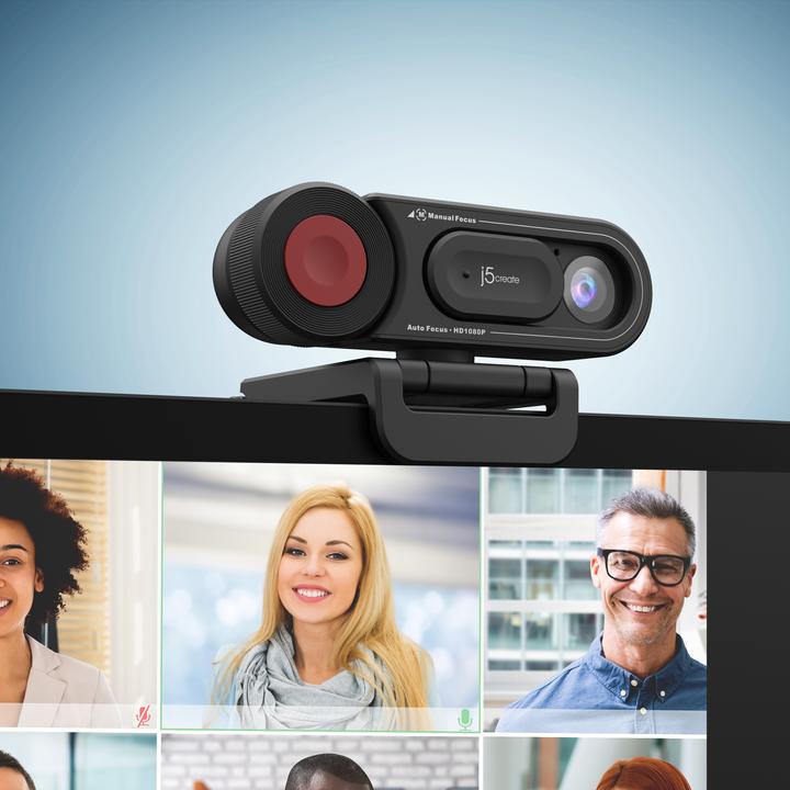 Produktbild j5Create JVU250 Webcam HD avec mise au point automatique et manuelle, 2 MP, 1920 x 1080 pixels, 30 i (2 Mpx)