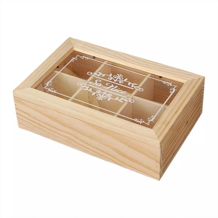 Produktbild Cbx Teebox aus Holz, Teeaufbewahrung, Holzbox