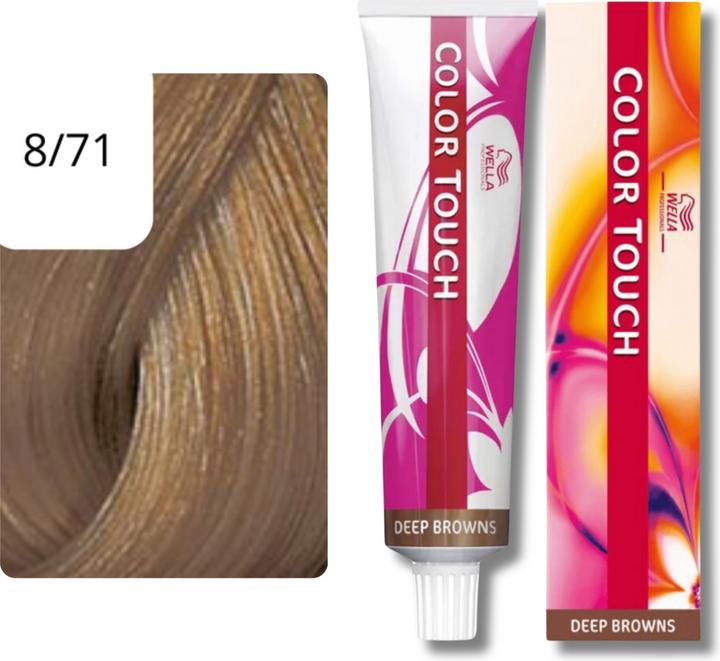 Actual product image Wella Color Touch Deep Browns (8/71 Light blonde brown-ash)