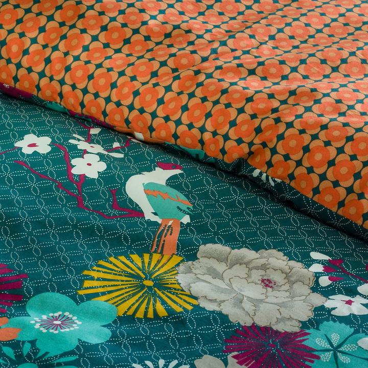 Immagine prodotto La Redoute Interieurs Miss China Bleu Canard (Copripiumino, 200 x 200 cm)