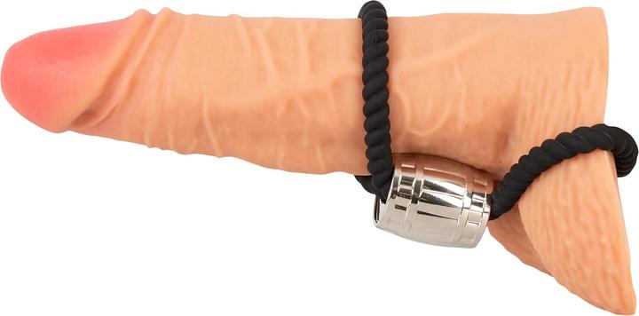 Actual product image Rebel Heavy Rope Cock Strap with two Loops (5.50 cm)