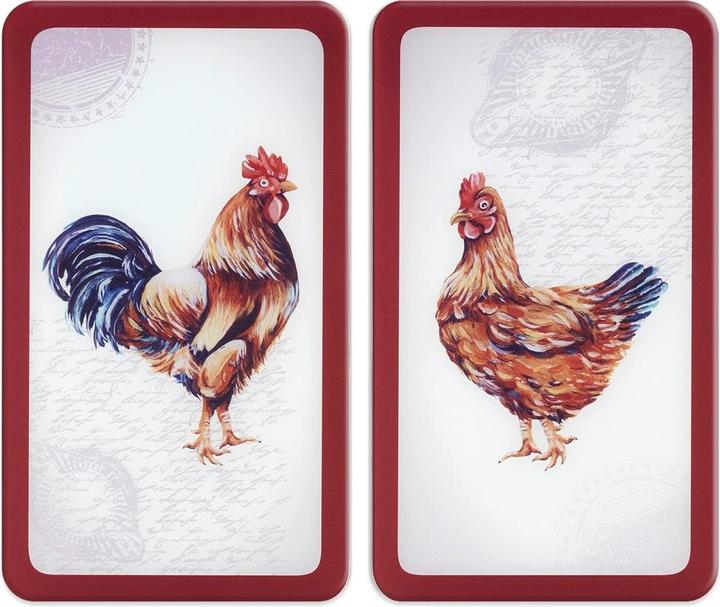 Immagine prodotto Wenko Piastra di copertura in vetro Universal Mod. Farm, set di 2 per tutti i tipi di piano cottura