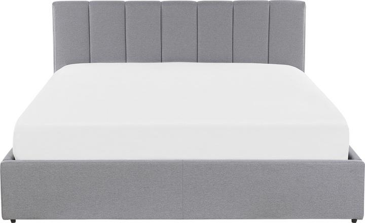 Immagine prodotto Beliani Letto imbottito grigio chiaro con rete pieghevole 160 x 200 cm DREUX (160 x 200 cm)