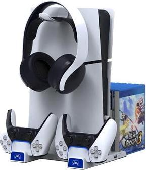 iPega P5S009 Multifunctional Charging Stand for PS5 Slim White (PS5)