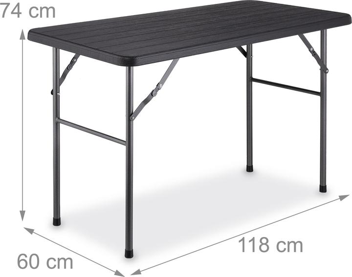 Immagine prodotto Relaxdays Tavolo da giardino (118 cm)