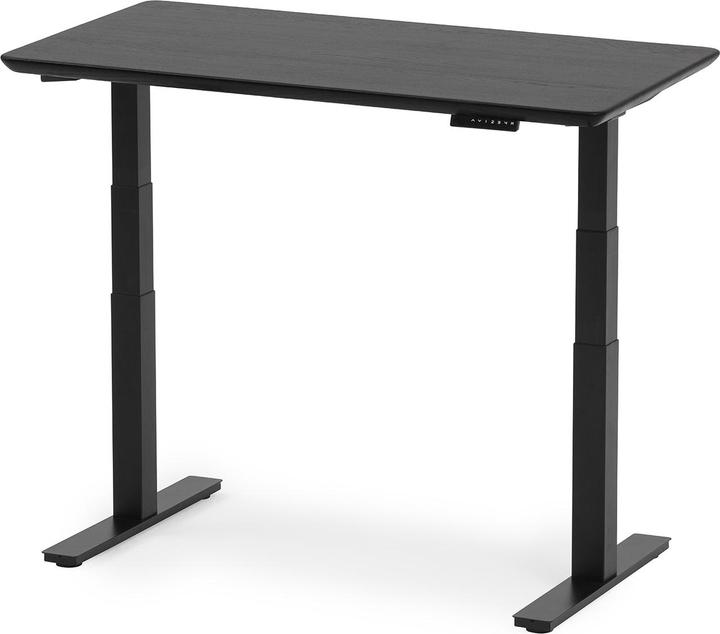 Produktbild Oakywood Standing Desk Holztisch mit Höhenverstellung - aus Massivholz - Schwarz / 140x70 / Schwarz - Oakywoo (140 x 70 cm)