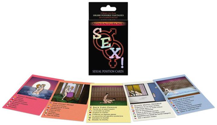 Actual product image Kheper Games Adventurous sex! (Deck of cards, English, Dutch, French, Czech, German, Italian, Portuguese)