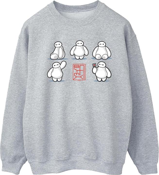 Actual product image Disney Womens/Ladies Big Hero 6 Baymax Many Poses Sweatshirt (XL)