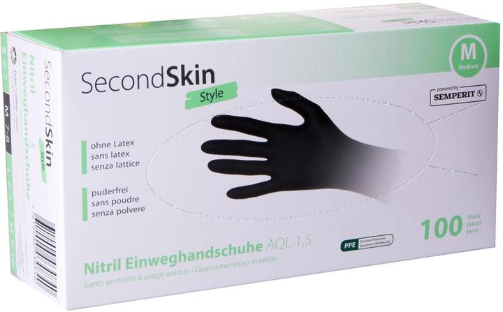 SecondSkin Nitril Einweghandschuhe (M)