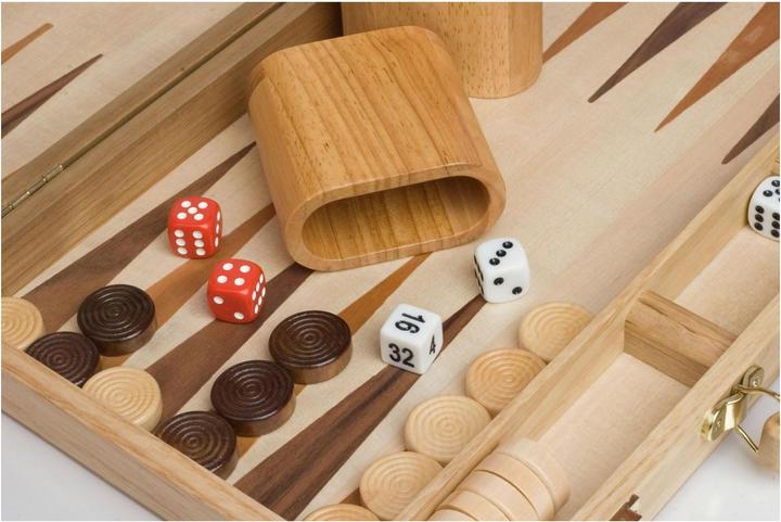 Actual product image Longfield Games Backgammon 15 Wood inlaid (German)