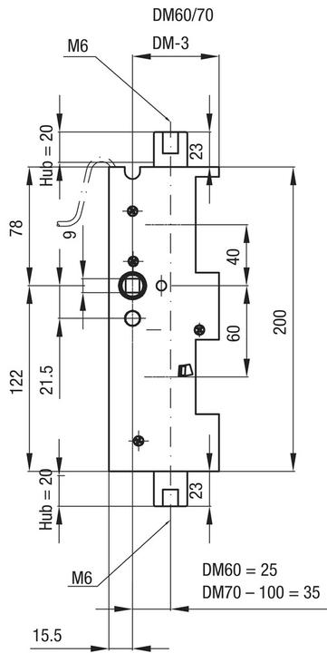 Actual product image MSL Inactive leaf latch 24413.H-TF (Mortise lock)