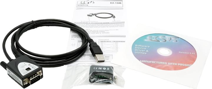 Produktbild Exsys GmbH USB 2.0 zu Seriell RS-422/485 Kabel (FTDI Chip) (1.80 m)