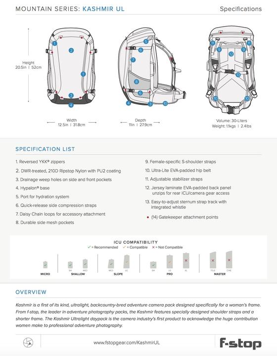 Produktbild F-Stop Kashmir UL (30 l)
