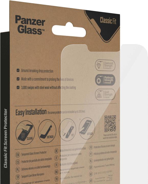 Actual product image PanzerGlass Classic Fit (1 Piece, Apple iPhone 14, Apple iPhone 13, Apple iPhone 13 Pro)