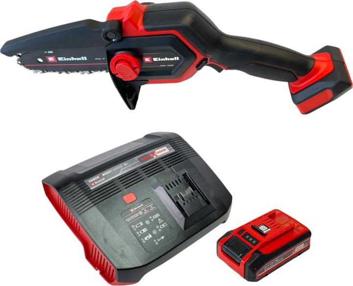 Actual product image Einhell GE-PS 18/15 Li BL cordless branch chain saw 18 V 15 cm brushless + 1x battery 4.0 Ah + charger (Battery chain saw)