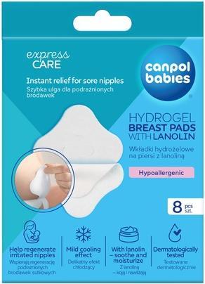 Immagine prodotto Canpol Babies Imbottiture per il seno in idrogel lenitivo con lanolina - Confezione da 8