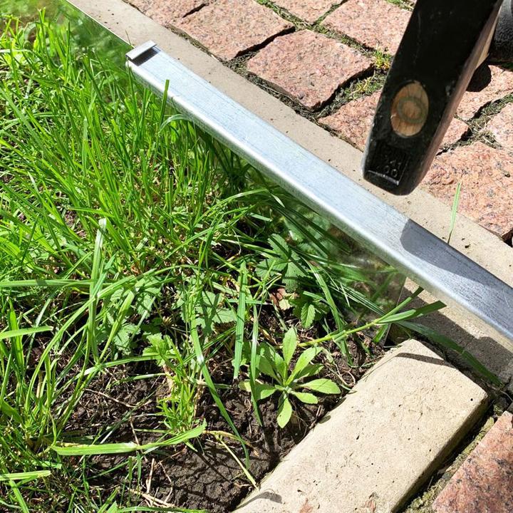Image du produit Green Split Bande de bordure de pelouse métal alu/zinc 15 cm (1000 cm)