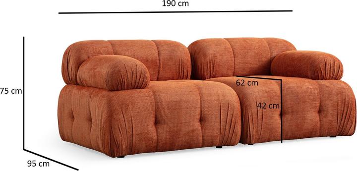 Actual product image Atelier del Sofa Petite (2 person sofa)