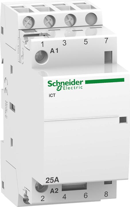 Actual product image Schneider Electric SE A9C20633 Inst.contactor iCT 3S 25A 220-240VAC 60HZ