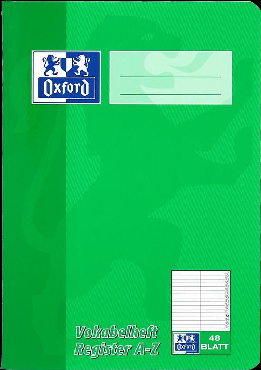 Produktbild Oxford Vokabelheft mit Register A5, 48 Blatt, m. Register A-Z, 90 g/m² (A5, Speziallineatur, Weicher Einband)