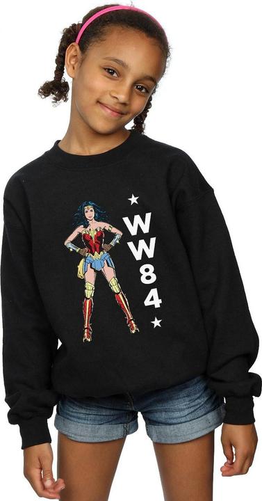 Actual product image Girls Wonder Woman 84 Standing Logo Sweatshirt (140, 146)