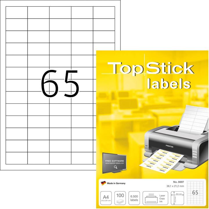 Image du produit TopStick Etiquettes universelles HERMA