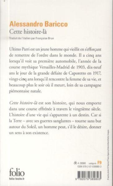 Produktbild Cette histoire-là (Französisch, Baricco Alessandro, 2009)