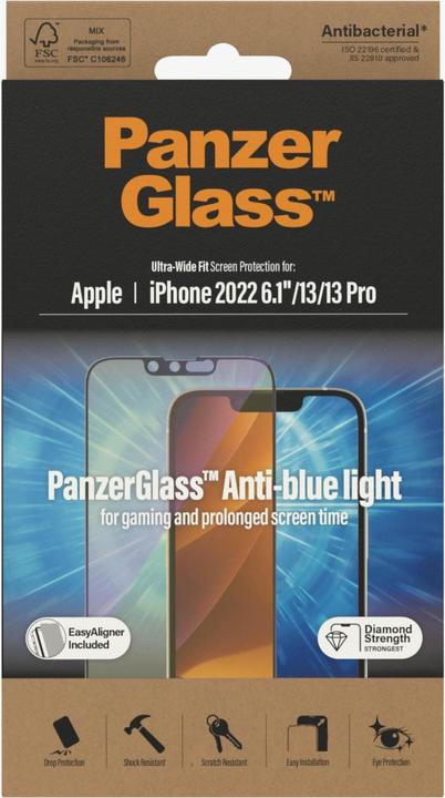 Produktbild PanzerGlass Ultra-Wide Fit (1 Stück, Apple iPhone 14, Apple iPhone 13, Apple iPhone 13 Pro)