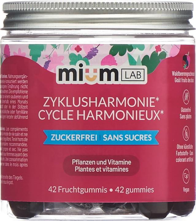 Produktbild Mium Lab Vitamingummis Zyklusharmonie (42 Stück, Gummies, 140 g)