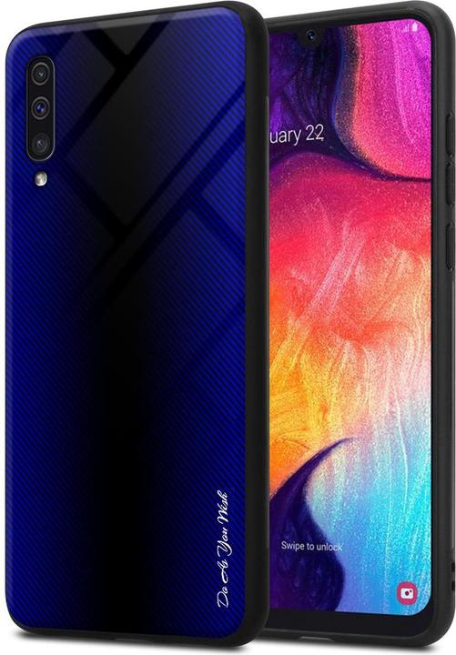 Produktbild Cadorabo TPU Gestreiftes Glas Cover (Samsung Galaxy A50s, Samsung Galaxy A30s)