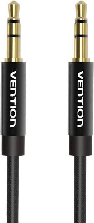 Actual product image Vention BAGBD 3.5mm 0.5m Black Metal Audio Cable (0.50 m, 3.5mm jack (AUX))