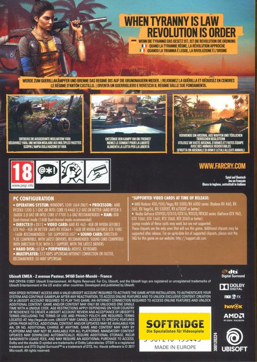 Produktbild Ubisoft Far Cry 6 (PC, Multilingual)