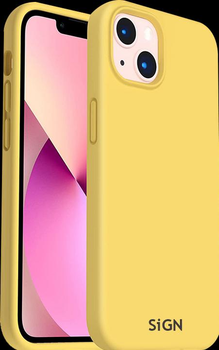 Produktbild SIGN Liquid Silicone Case for iPhone 14 - Yellow (Apple iPhone 14)