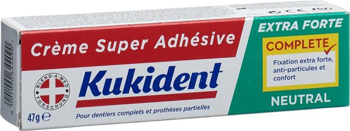 Produktbild Kukident Super Haftcreme Complete extra stark neutral