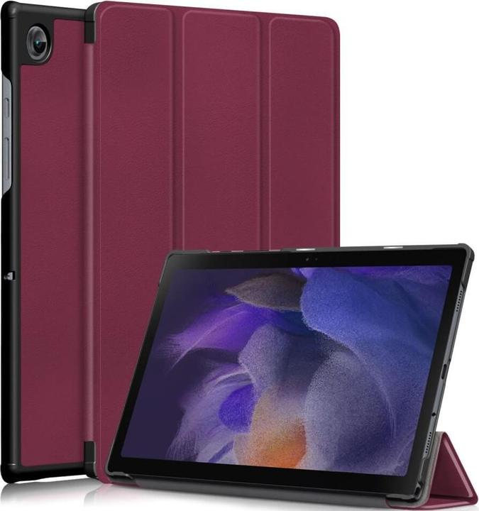 Cover-Discount Galaxy Tab A7 Lite - Tri-fold Smart Case weinrot (Galaxy Tab A7 Lite)