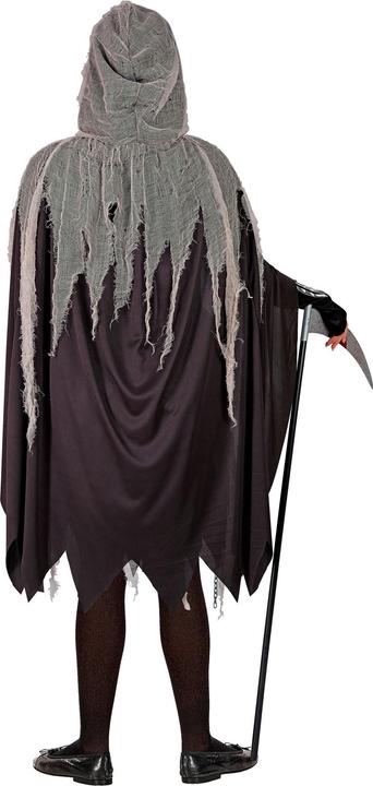 Actual product image Widmann Sensegirl children's costume dress, tights and gloves with bone print, cape with hood, chains (158)