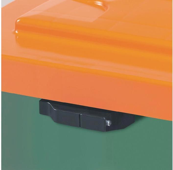 Image du produit Craemer Bac à sable L945xl725xH930 mm 400 l HD-PE vert/orange sans goulotte de prélèvement