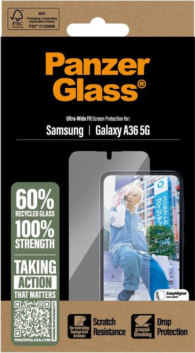 Produktbild PanzerGlass Screen Protector (1 Stück, Samsung Galaxy A36)