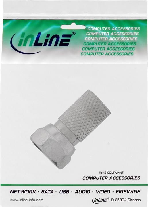 Immagine prodotto InLine Connettore F per cavo coassiale con guaina esterna 8,2 mm (Cavi antenna)