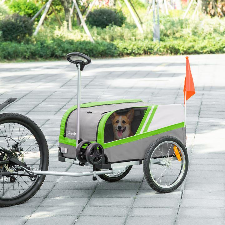 Produktbild PawHut Hundeanhänger 2 in 1 Trolley