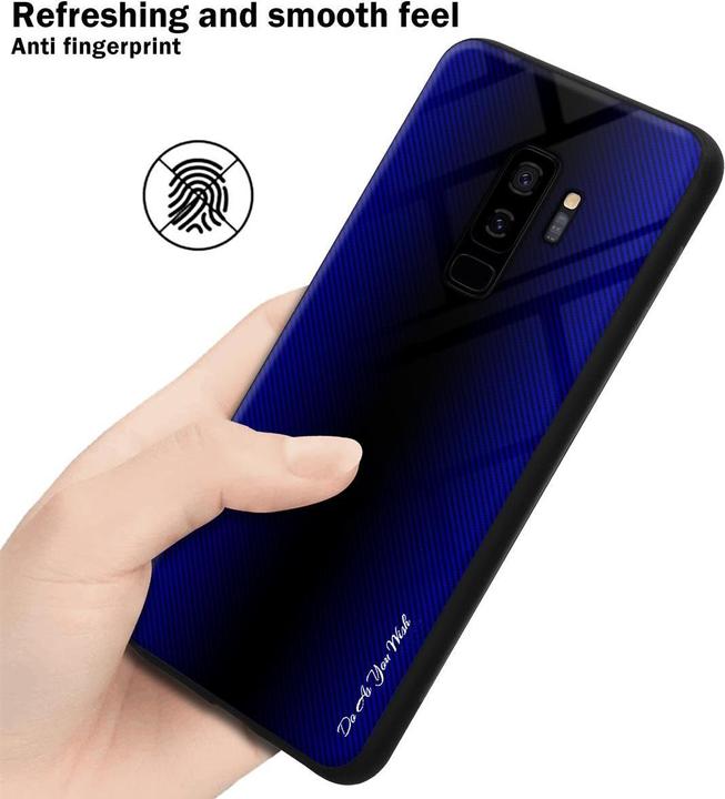 Productafbeelding Cadorabo TPU gestreepte glasplaat (Samsung Galaxy S9+)