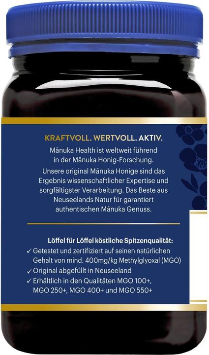 Actual product image Manuka Health MGO 400+ Manuka Honey 500 g (500 g)