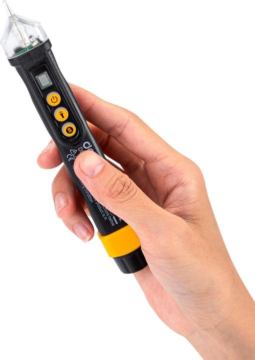 Productafbeelding Deli Tools Contactloze spanningstester EDL8011, 12/48-1000V AC (zwart) (CAT III 1000V)