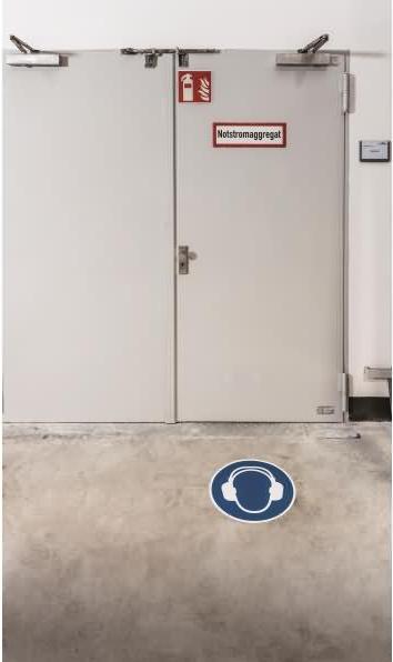 Actual product image Durable Signal stickers for the floor