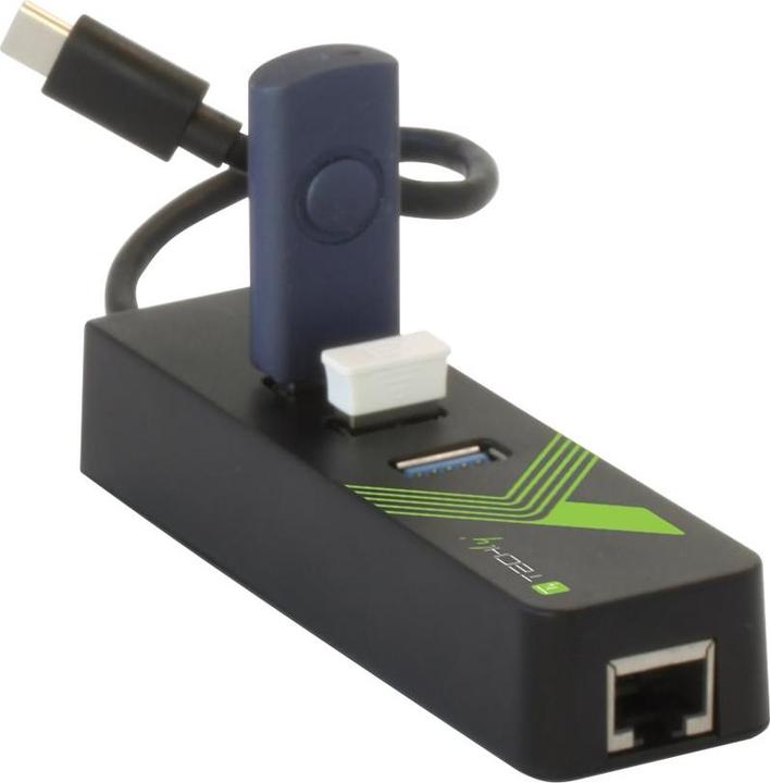 Immagine prodotto Techly IDATA-USB-ETGIGA-3C2 (USB-A, 4 Porti)