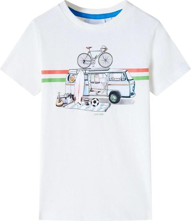 Produktbild VidaXL Kinder-T-Shirt Ecru 140,Material: 100 % Baumwolle,Farbe (140)