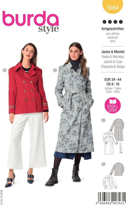 Produktbild Schnittmuster Kaban-Jacke & Trenchcoat